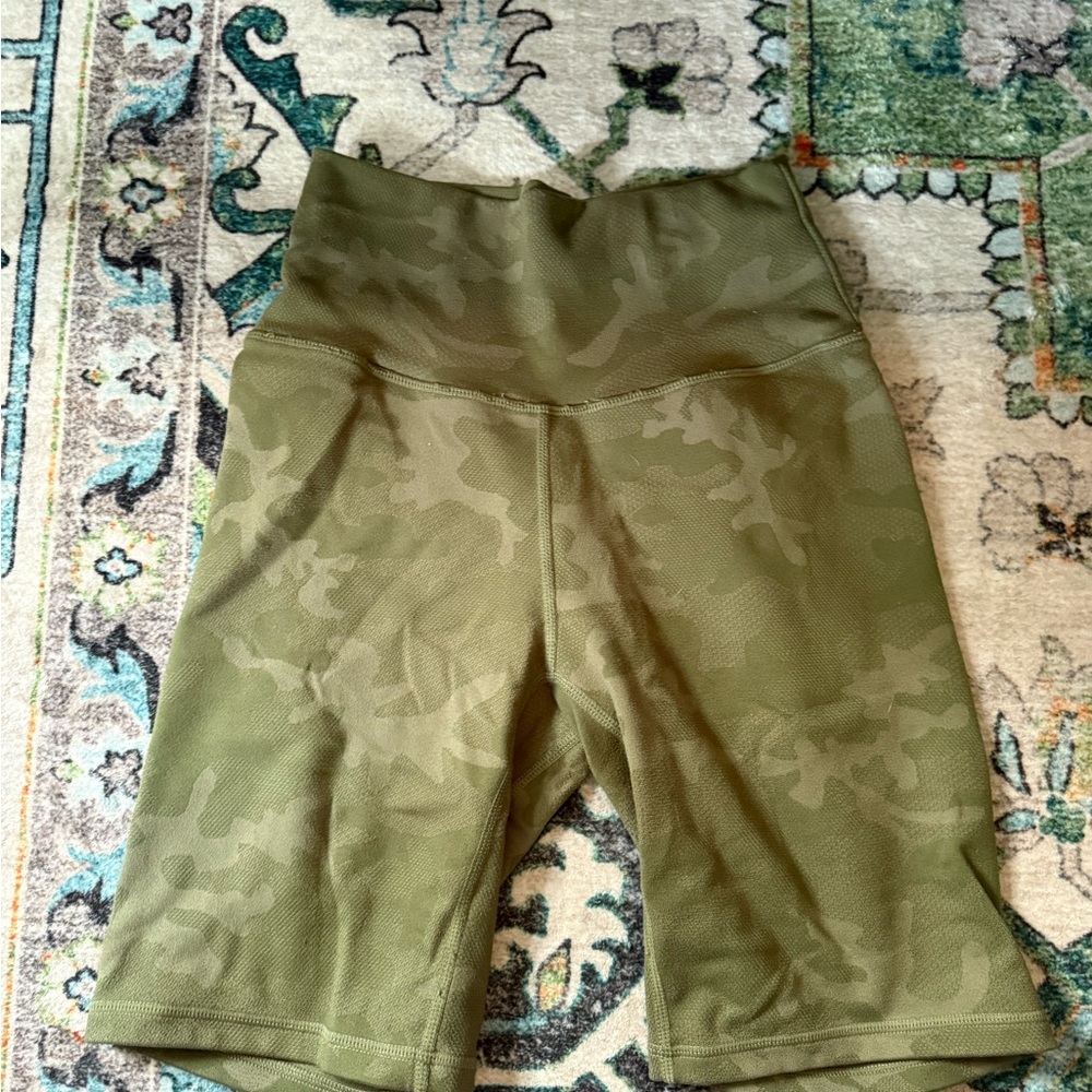 P'tula Olive Green Athletic Shorts